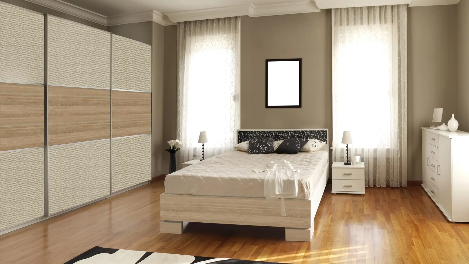 Tweed Sliding Wardrobe Bedroom